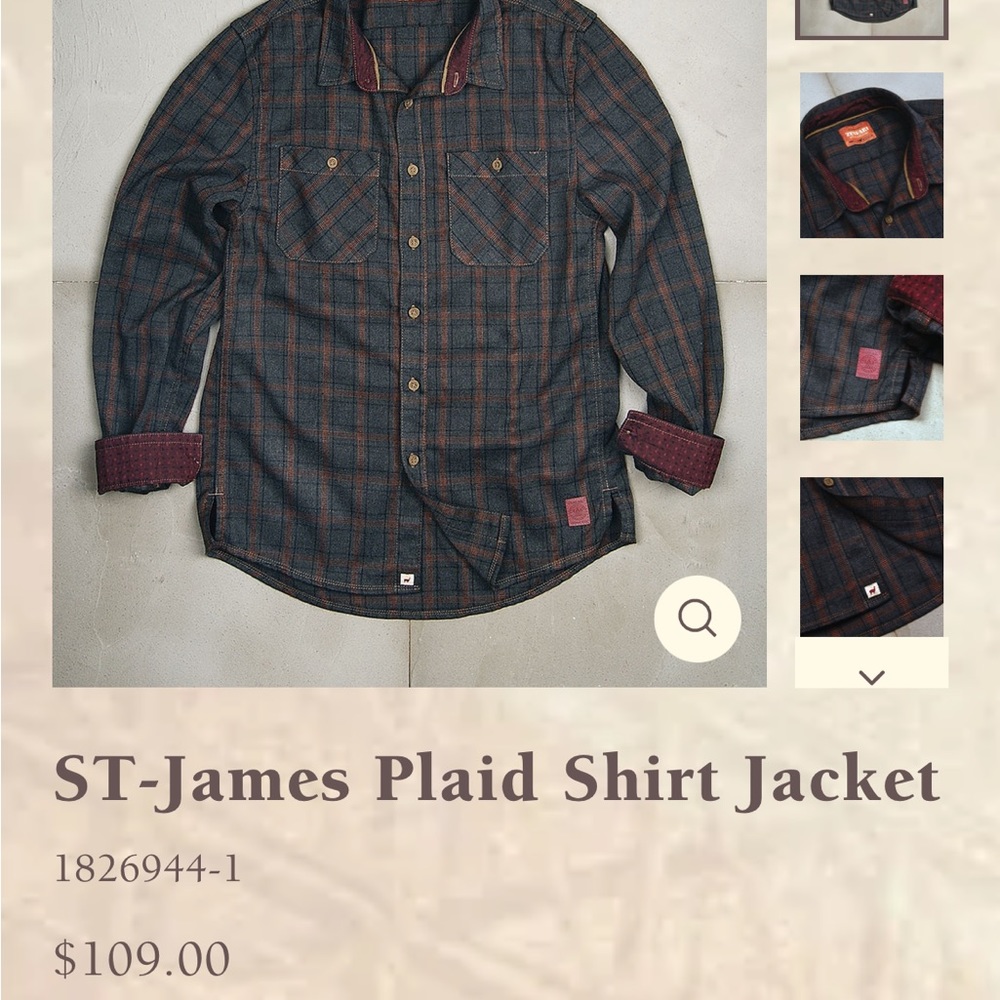 ST-James Plaid Shirt Jacket